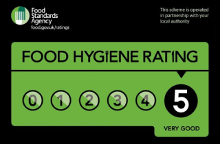 Our nusery is rated '5' for food hygiene
