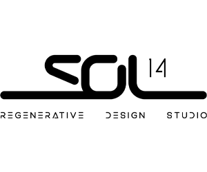 SOL14 logo with slogan "Regenerative Design Studio" 