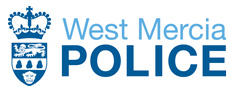 The logo for West Mercia Police written in blue font