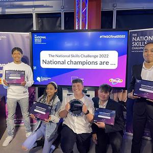 The winners of the National Skills Challenge with their certificates
