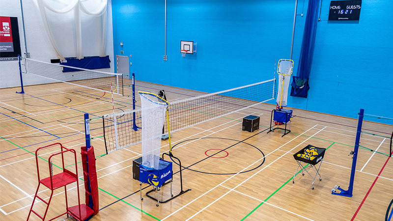 Sports hall and equipment