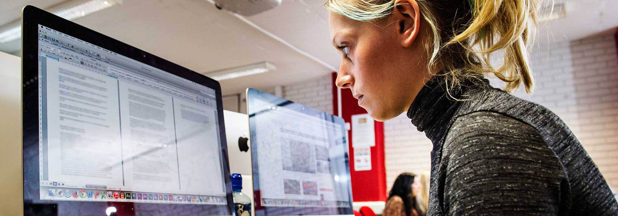 A computer user contacting Staffordshire University