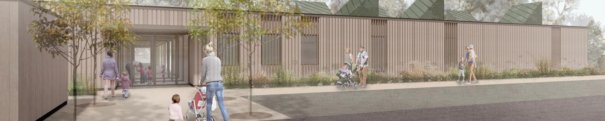 Artistic rendering of Nursery and Forest School