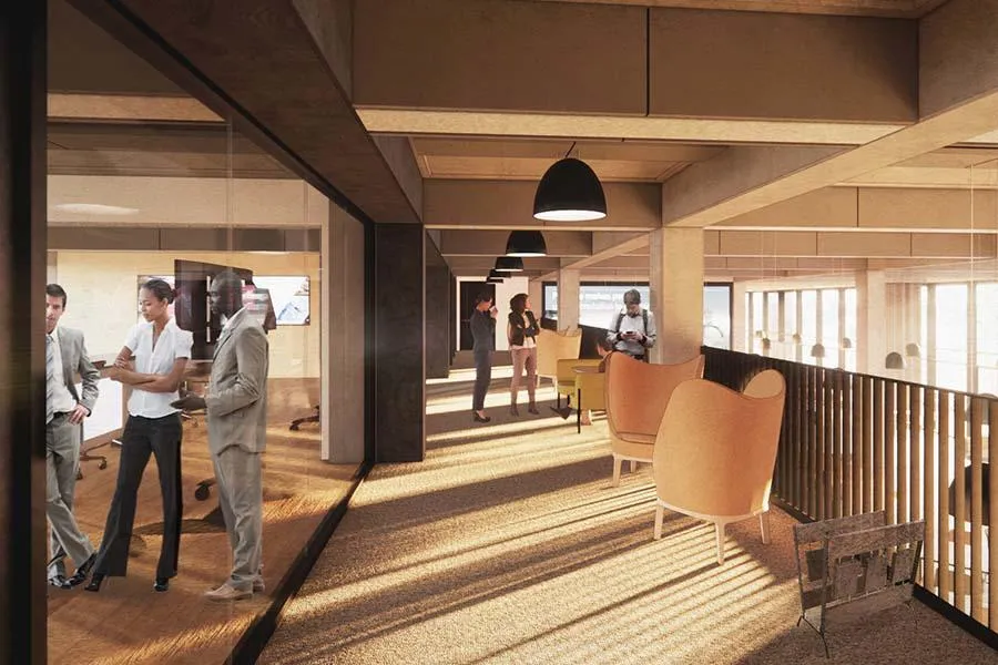 Artistic rendering of the Catalyst mezzanine