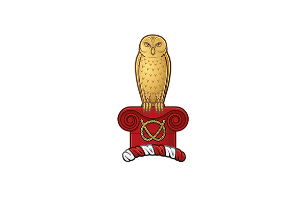 The owl of the Staffordshire University coat of arms