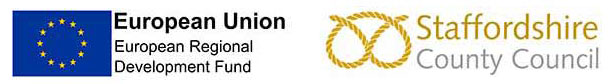 European Regional Development Fund and Staffordshire County Council
