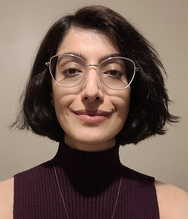 A headshot of senior lecturer in Animation, Monireh