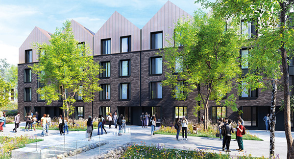 Student village artist impression