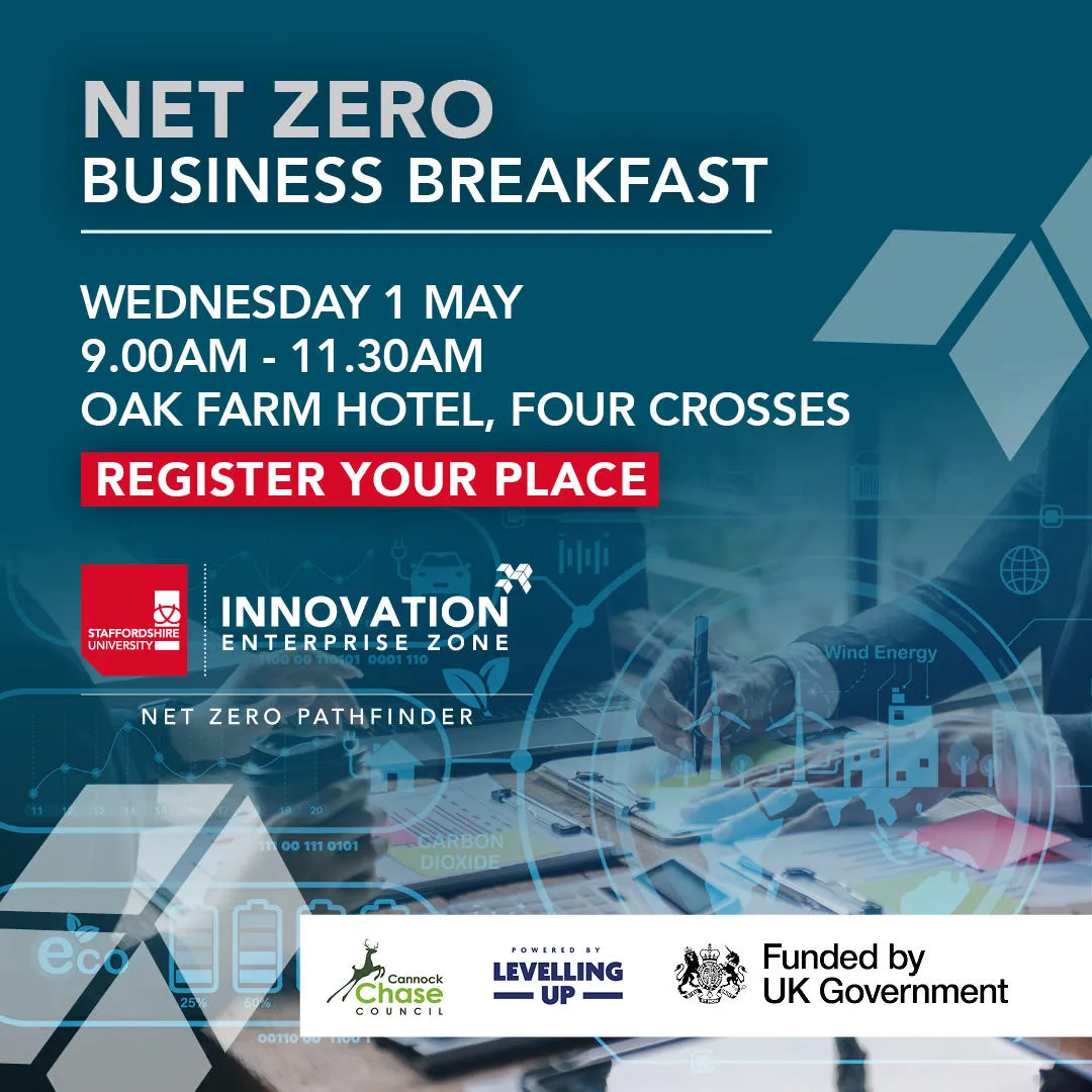 Net Zero Business Breakfast for Cannock Businesses
