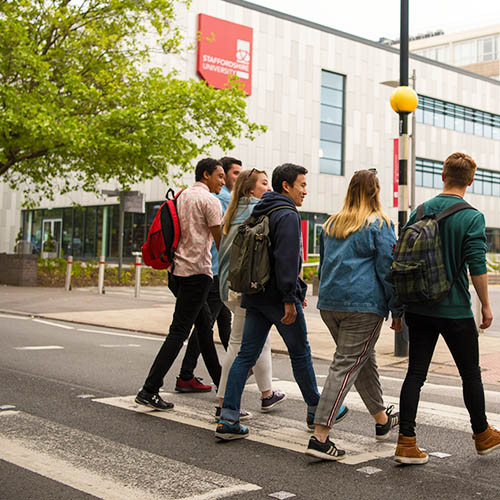 Students on campus