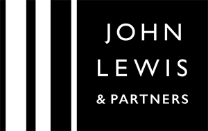 Black and white striped John Lewis and partners logo