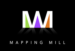 Mapping Mill logo with green, purple and orange accents