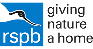 RSPB logo featuring an avocet bird and the words "giving nature a home"