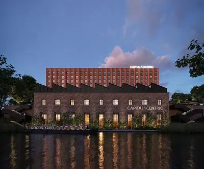 An artist's impression of the Goods Yard, Stoke-on-Trent from the canal - Credit Capital&Centric_Edit copyforweb