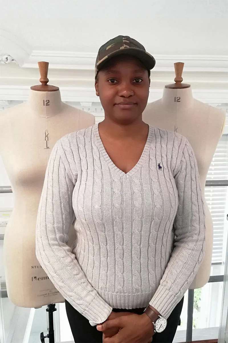 Fashion student Annica Stuart
