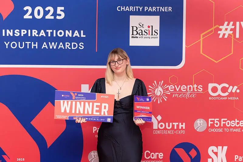 Aurelia with her award