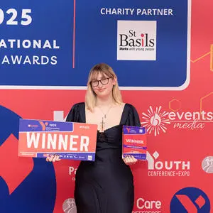 Aurelia with her award