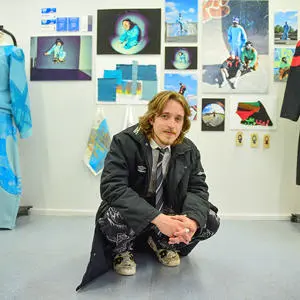 Bogdan Dobas with his winning collection