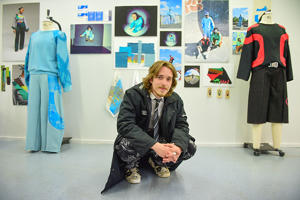 Bogdan Dobas with his winning collection