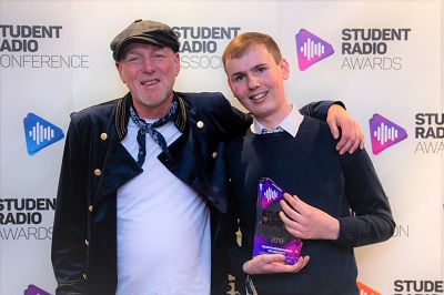 Graduates Chris Steers and Kelvin Andrews at the awards event