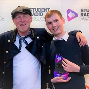 Graduates Chris Steers and Kelvin Andrews at the awards event