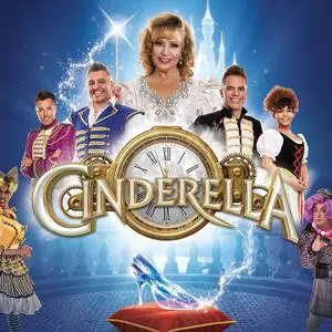 Publicity image showing the stars of the pantomime