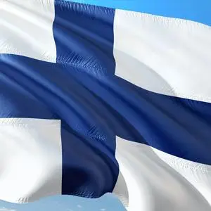 The Finnish flag