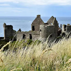 Ruins of Dunluce Castle, a location familiar to fans of Game of Thrones