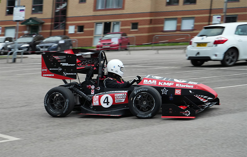 Formula Student car being driven