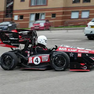 Formula Student car being driven