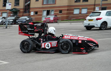 Formula Student car being driven