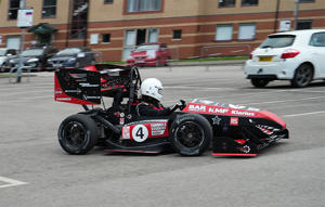 Formula Student car being driven