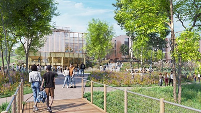 Artist impression of the Student Village