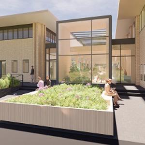 An artist impression of the new Centre for Health Innovation building