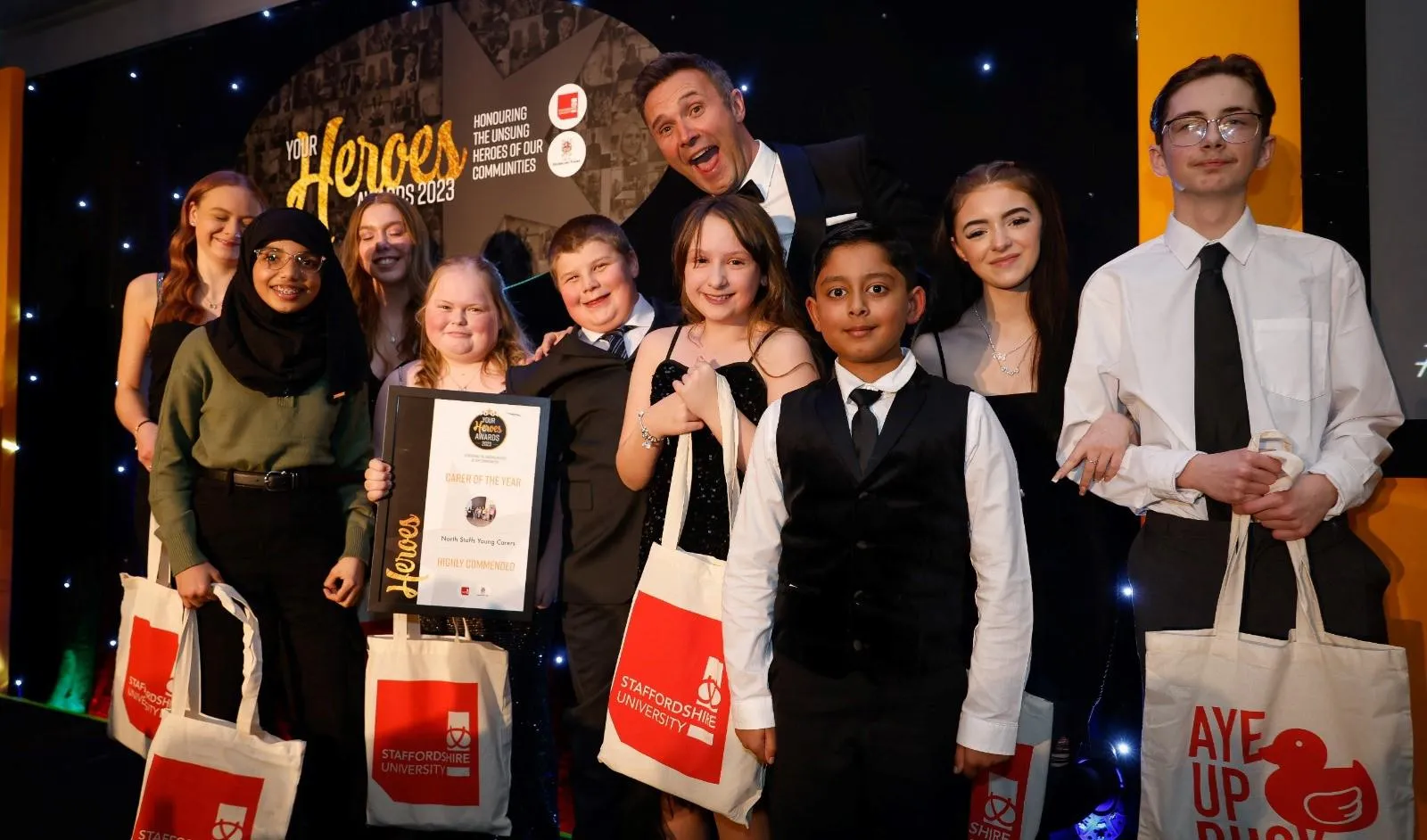 North Staffs Young Carers win highly commended