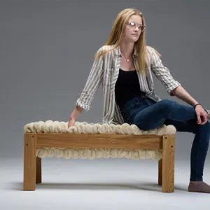 Madeleine Sturmey with her Cwtch furniture