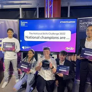 The winners of the National Skills Challenge with their certificates