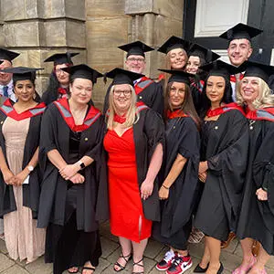 This year's Offender Management cohort pictured together on their graduation day