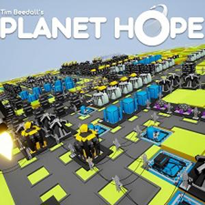 An image of the game Planet Hope designed by Tim Beedall which features a virtual cityscape 