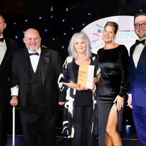 five people receiving award