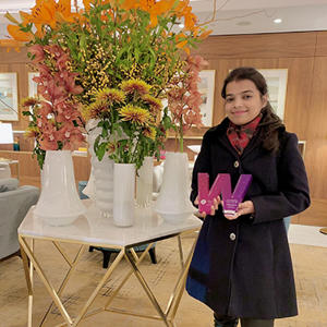 Sheetal Dash with her award