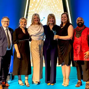 The Child Nursing team collecting their award