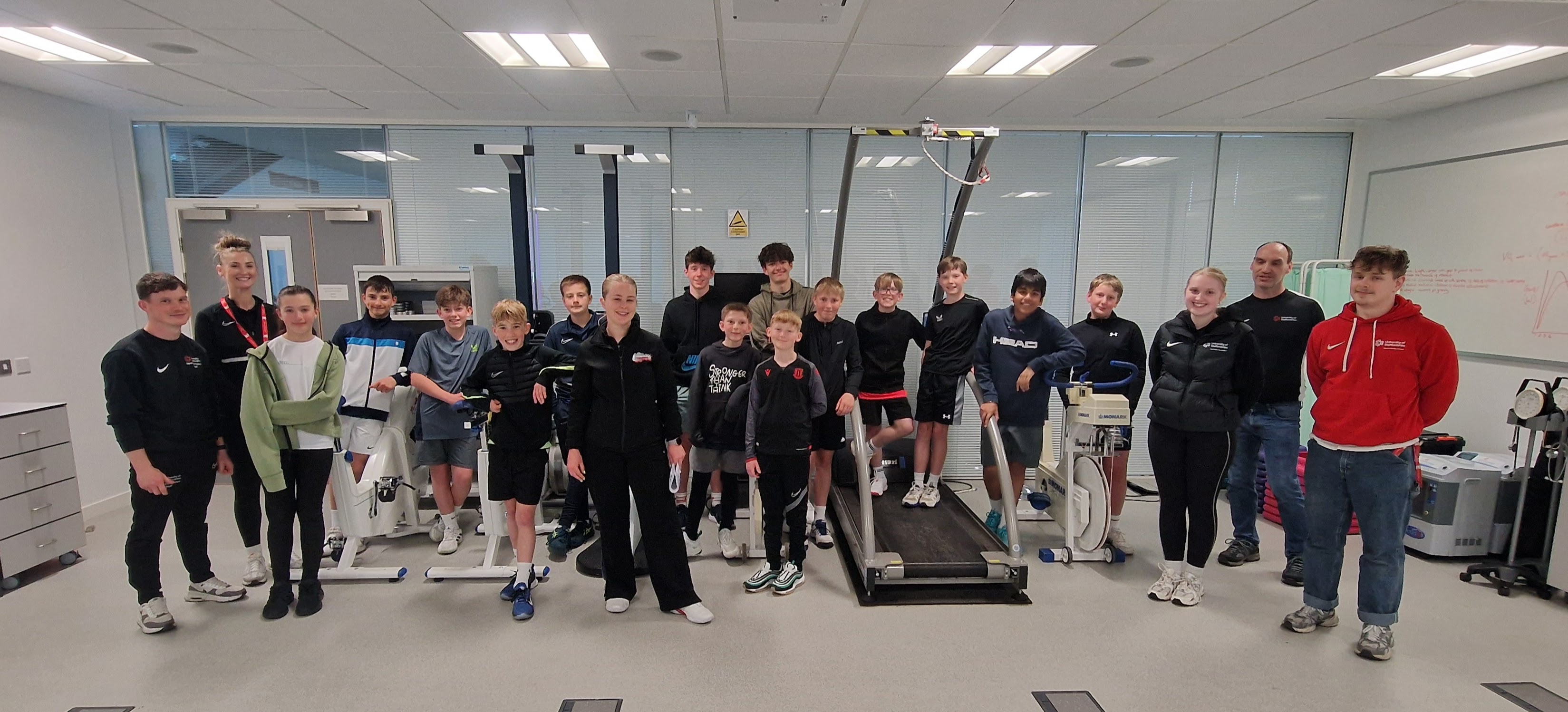 Staffordshire Tennis U14 County Squad at University of Staffordshire Sports Science Centre 