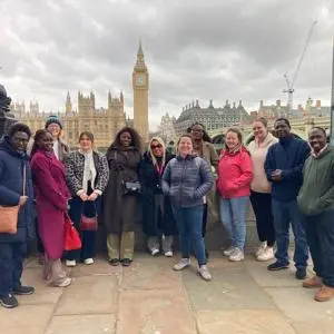 Students from University of Staffordshire and Keele University at Westminster