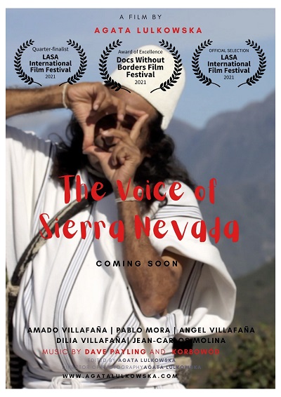 The Voice of the Sierra Nevada poster featuring an indigenous Colombian filmmaker 