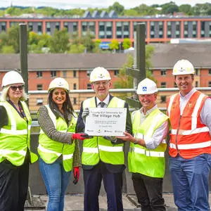 Topping out ceremony plaque web