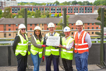 Topping out ceremony plaque web