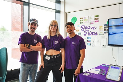 You Films members Steve Grimley, Marika Minkowska and Stuart Swindell 