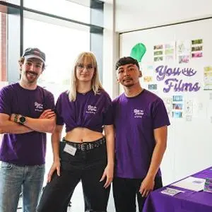 You Films members Steve Grimley, Marika Minkowska and Stuart Swindell