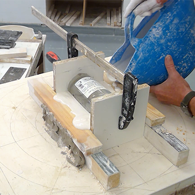 Making a bench mould